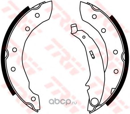 Колодки барабанные RENAULT CITROEN PEUGEOT TRW GS8729