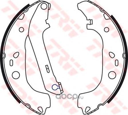 Колодки барабанные FORD Focus 2 2004-> TRW GS8736