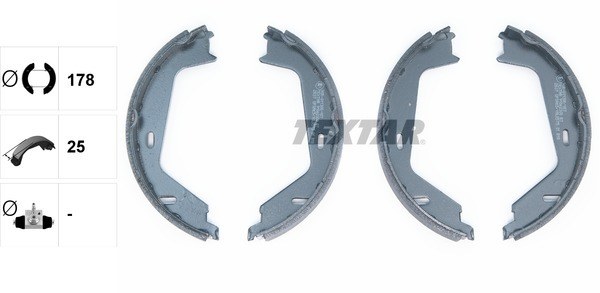 Колодки тормозные барабанные VOLVO TEXTAR 91062300