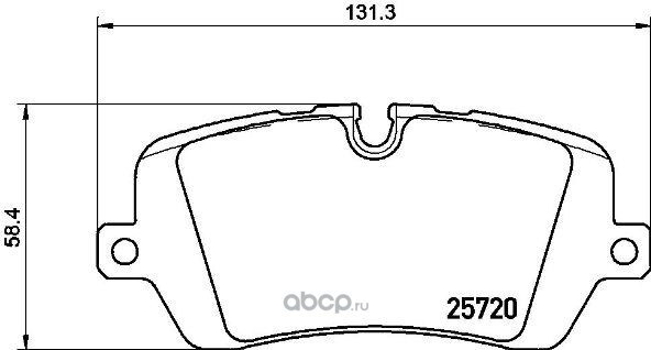 Колодки задние RANGE ROVER IV 2012 >> BREMBO P 44 021