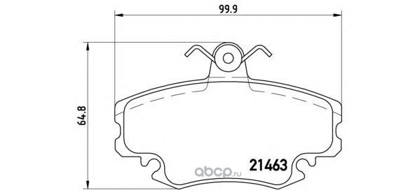 Колодки тормозные дисковые BREMBO P68038