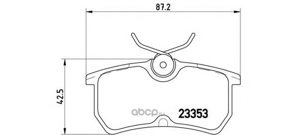 Колодки тормозные дисковые BREMBO P24047
