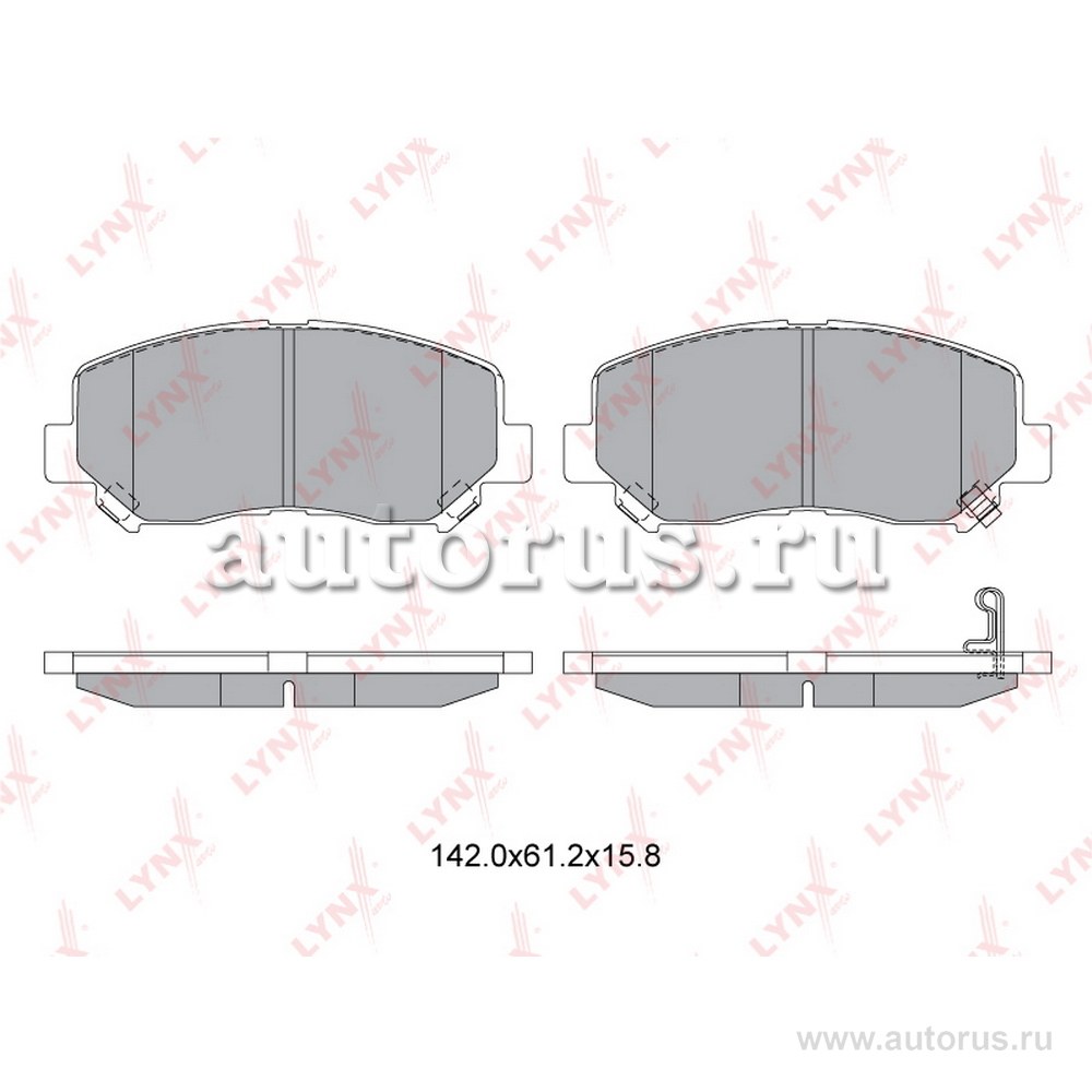 Колодки тормозные MAZDA CX-5 2.0-2.2D 11> LYNXauto BD-5125