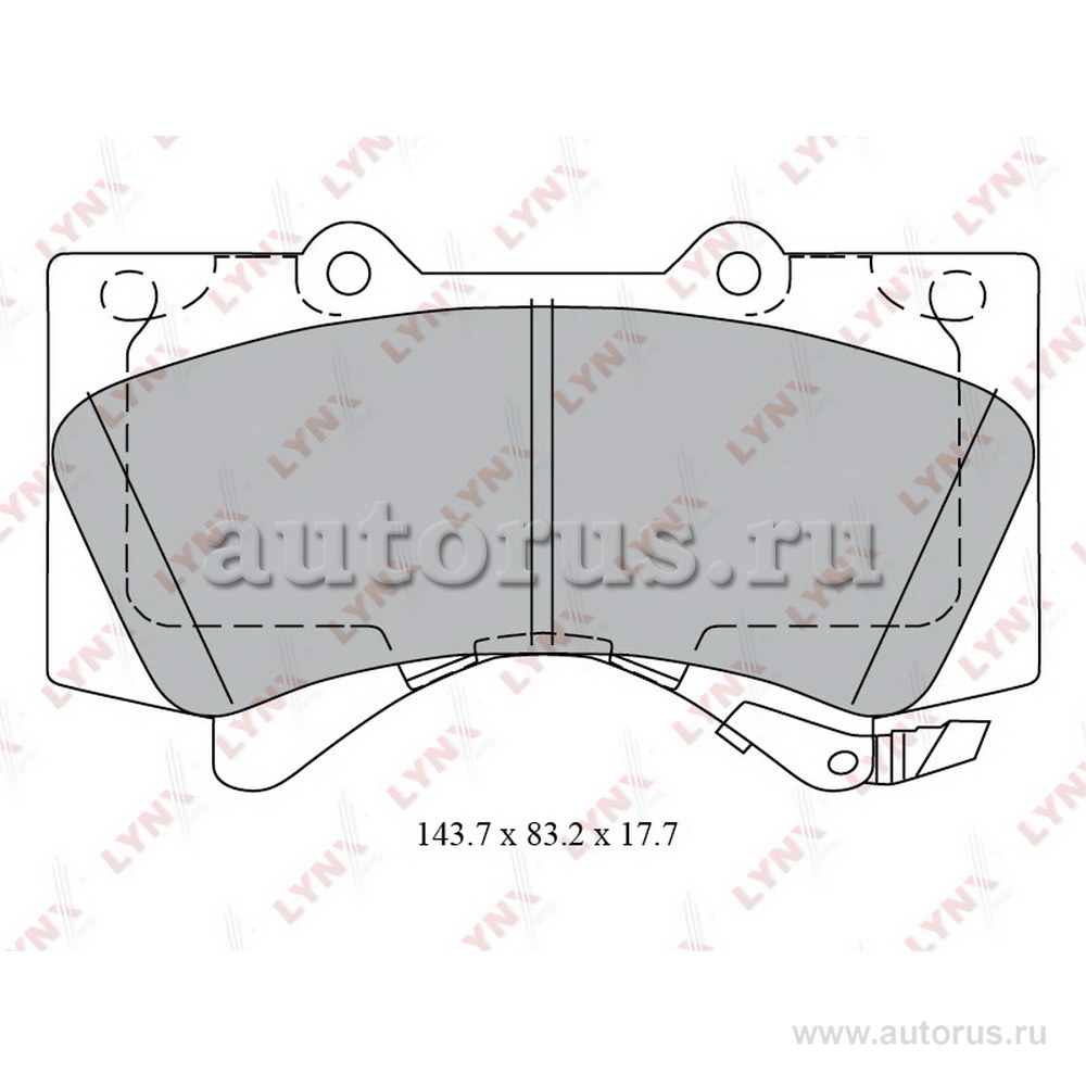 Колодки тормозные LYNXauto BD-7580