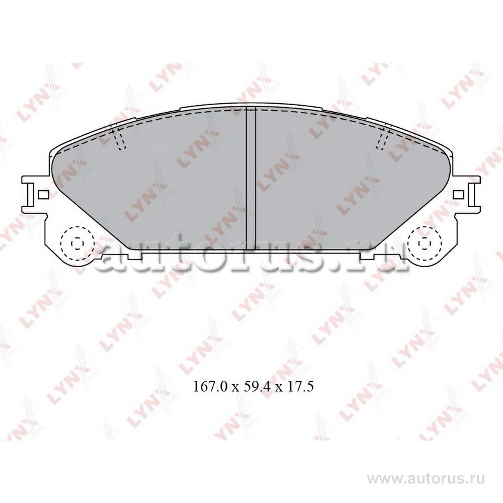 Колодки тормозные LYNXauto BD-7596