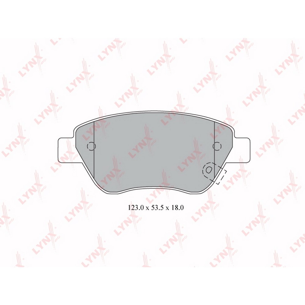 Колодки передние OPEL Corsa D 06> LYNXauto BD-5916