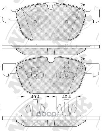 Колодки тормозные NIBK PN0571