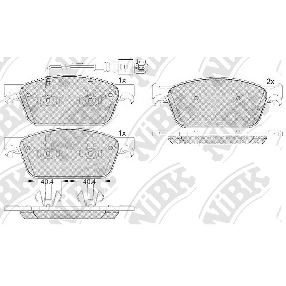 Колодки передние VW T5/Multivan 03->/Type ATE /WK+ NIBK PN33001W