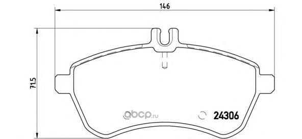 Колодки тормозные BREMBO P50067