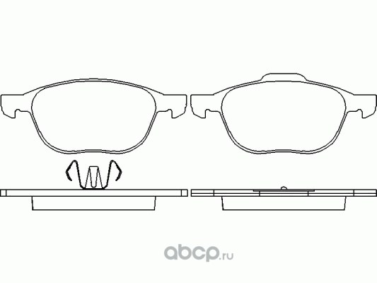 Колодки тормозные передние BREMBO P24061