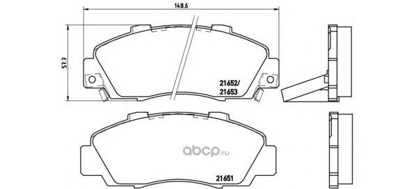 Колодки тормозные передние BREMBO P28026