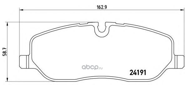 Колодки тормозные передние BREMBO P44014