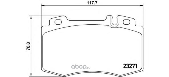 Колодки тормозные передние BREMBO P50041