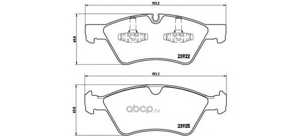 Колодки тормозные передние BREMBO P50063