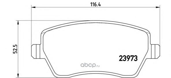 Колодки тормозные передние BREMBO P68033