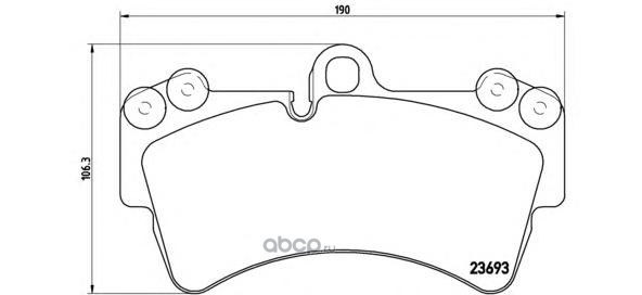 Колодки тормозные передние BREMBO P85065