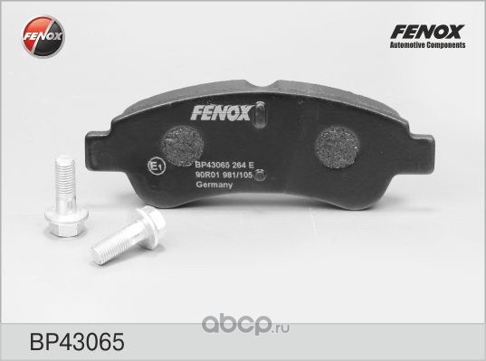 Колодки тормозные передние FENOX BP43065