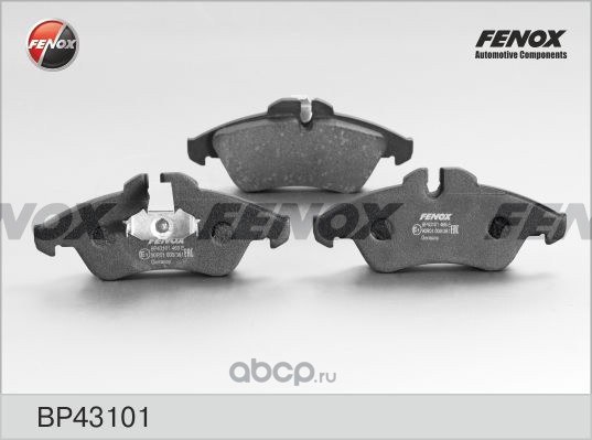 Колодки тормозные передние FENOX BP43101