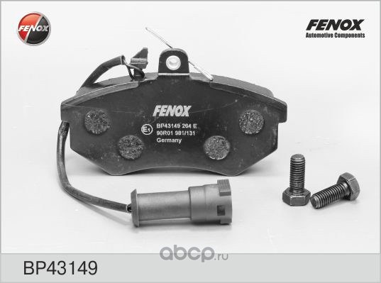 Колодки тормозные передние FENOX BP43149