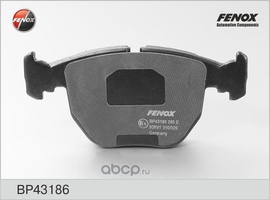 Колодки тормозные передние FENOX BP43186