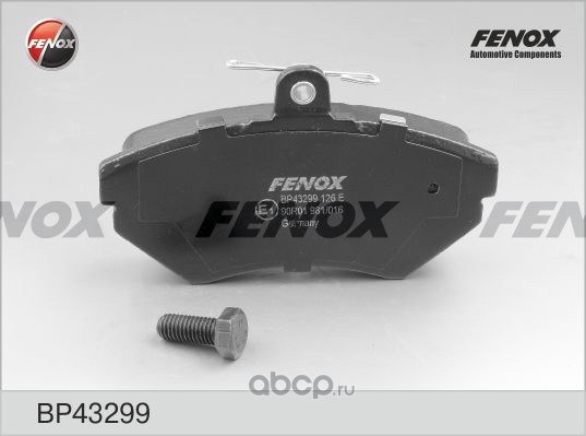 Колодки тормозные передние FENOX BP43299