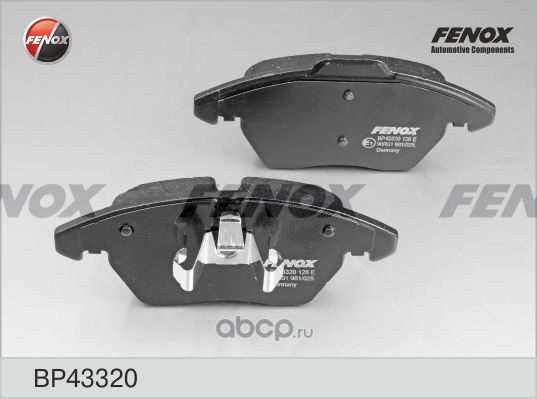 Колодки тормозные передние FENOX BP43320