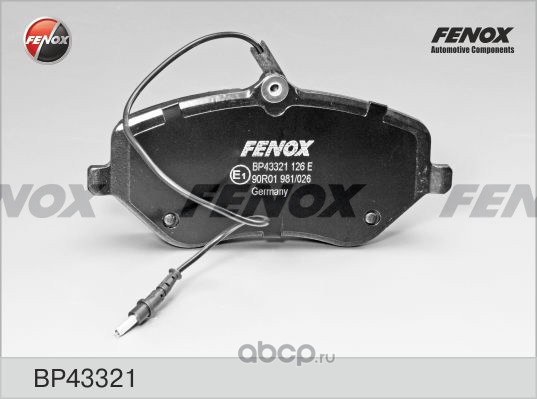 Колодки тормозные передние FENOX BP43321