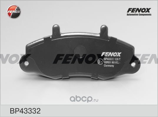 Колодки тормозные передние FENOX BP43332