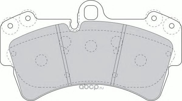 Колодки передние PORSCHE Cayenne/VW Touareg 190x106.4 FERODO FDB1626