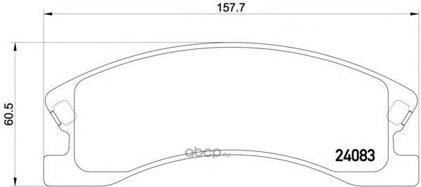 Колодки тормозные передние JEEP TEXTAR 2408301