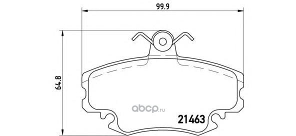 Колодки тормозные передние BREMBO P68008