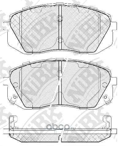 Колодки тормозные передние NIBK PN0052