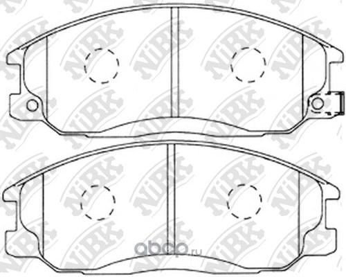 Колодки тормозные передние NIBK PN0103