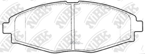 Колодки тормозные передние NIBK PN0390