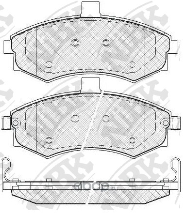 Колодки передние NIBK PN0788