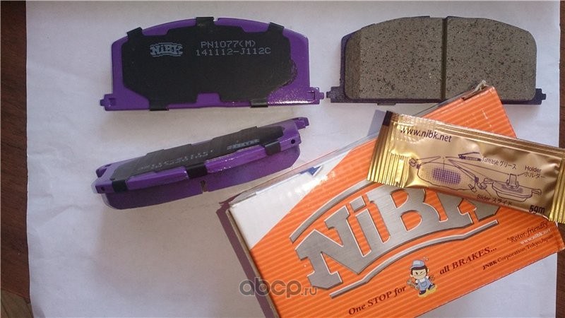 Колодки тормозные передние NIBK PN1077