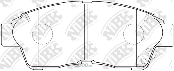 Колодки тормозные передние NIBK PN1322