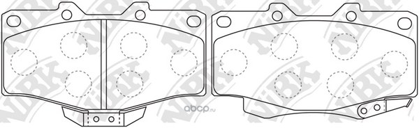 Колодки передние NIBK PN1387