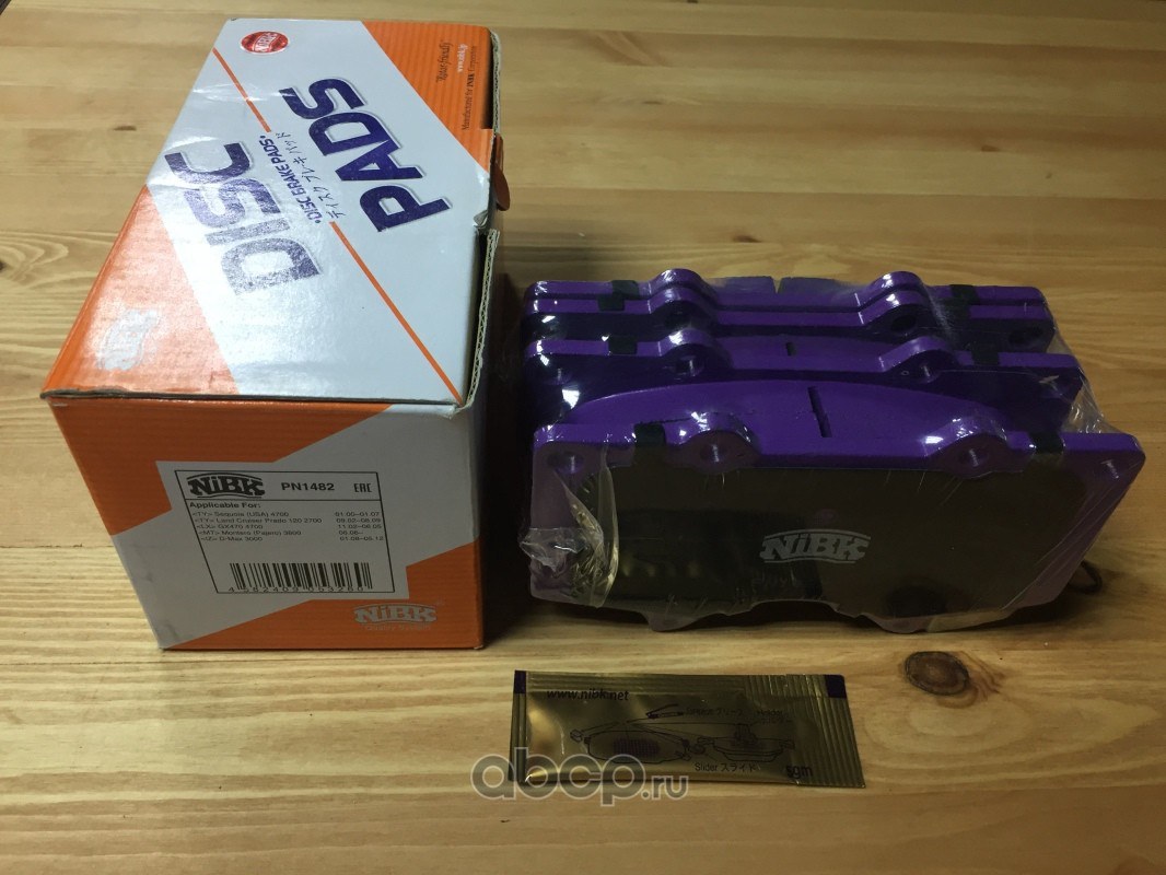 Колодки тормозные передние NIBK PN1482