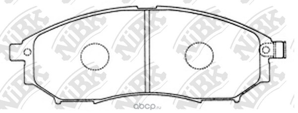 Колодки тормозные передние NIBK PN2444