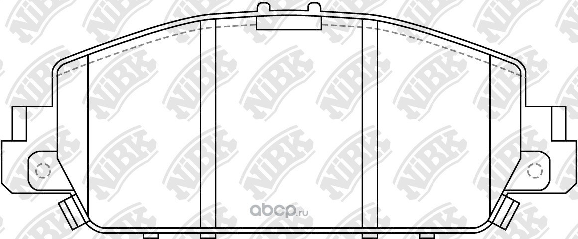 Колодки тормозные передние NIBK PN28005