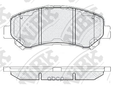 Колодки тормозные передние NIBK PN2801