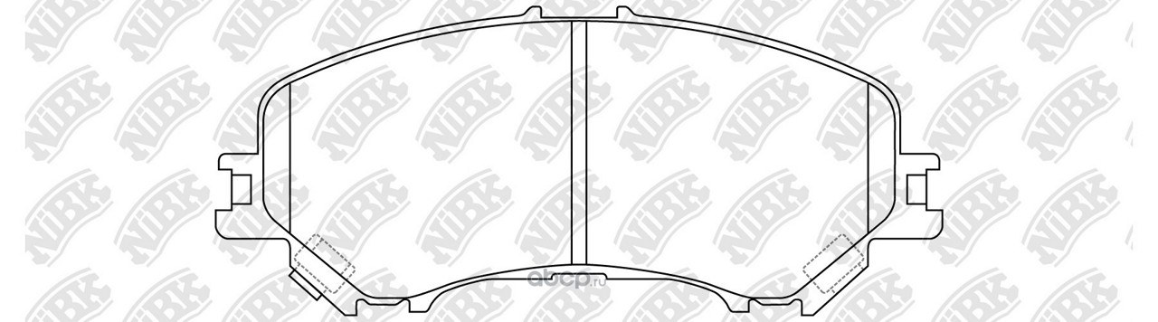 Колодки тормозные передние NIBK PN2804