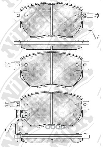 Колодки тормозные передние NIBK PN2901