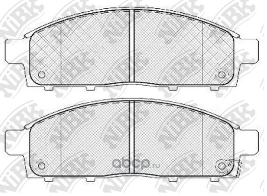 Колодки тормозные передние NIBK PN3809