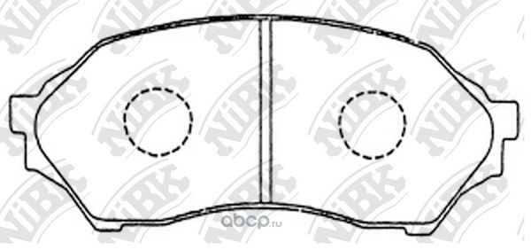 Колодки передние NIBK PN5425