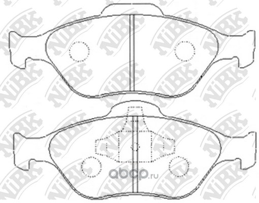 Колодки тормозные передние NIBK PN5495