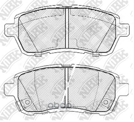 Колодки тормозные передние NIBK PN5544