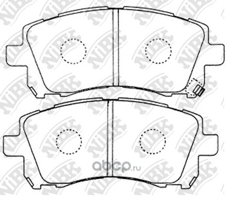 Колодки тормозные передние NIBK PN7390