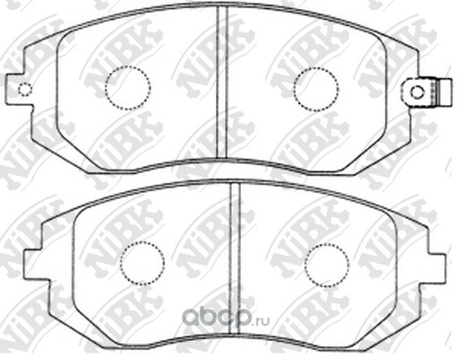 Колодки тормозные передние NIBK PN7460